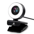 Vitade PC Webcam for Streaming HD 1080P, 960A USB Pro Computer Web Camera Video Cam for Mac Windows Laptop Conferencing Gaming Xbox Skype OBS Twitch Youtube Xsplit GoReact with Microphone & Ring Light