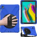 BRAECN Galaxy Tab S5e 10.5 Case, SM-T720/T725 Case - Three Layer Heavy Duty Rugged Drop Protection Case Cover with Hand Strap,Kickstand and Shoulder Strap for Samsung Galaxy Tab S5e 2019 Tablet(Blue)