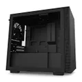 NZXT H210 - CA-H210B-B1 - Mini-ITX PC Gaming Case - Front I/O USB Type-C Port - Tempered Glass Side Panel - Cable Management System - Water-Cooling Ready - Black