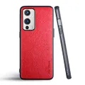 AIORIA for Oneplus 9 Case,Premium PU Leather Cover Retro Business Design Full Protective case for oneplus 9 (RED)