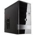 ROSEWILL Micro ATX Mini Tower Computer Case, Steel and plastic computer case with 1x 120mm front fan and 1x 80mm rear fan, Front I/O and 2x USB 2.0 (FBM-01)