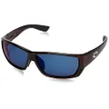 Costa Del Mar Men's Tuna Alley 580P Polarized Rectangular Sunglasses, Tortoise/Grey Blue Mirrored Polarized-580P, 62 mm