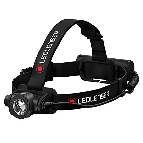 Ledlenser, H7R Core Rechargeable Headlamp, High Power LED, 1000 Lumens, Hands-Free Light for Home, Waterproof, Outdoor, Camping, and Emergency Use, Black