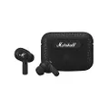 Marshall Motif True Wireless Noise Canceling Headphones with IPX5-rated earbuds and an IPX4-rated charging case - Black