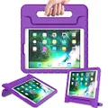 AVAWO Kids Case for iPad 9.7 2017/2018 & iPad Air 2 - Light Weight Shock Proof Convertible Handle Stand Friendly Kids Case for 9.7-inch iPad 5th & 6th Gen, iPad Air 1 & iPad Air 2 - Purple