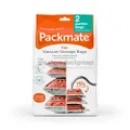 Packmate 2 Jumbo Flat Vacuum Compressed Space Saver Storage Bags (90 X 110cm) for Clothing, Kingsize Duvets, Bedding & More