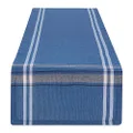 DII French Stripe Dining Table Collection Farmhouse Style Table Runner, 14x72 Inches, Blue Chambray