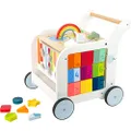 small foot wooden toys Premium Sweet Elephant Baby Walker & 5-in-1 Activity Center Designed for Toddlers 12+ Months