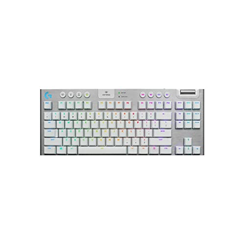 Logitech Lightspeed Wireless RGB GL Tactile Mechanical Gaming KeyboardPC;,White,920-009660