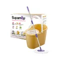 [Sweet Home] Taiwan No.1 Supamop Sh-350 Yellow Manual Press Dehydrate System Cleaning MopSpin Mop