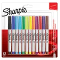 Sharpie Permanent Markers | Ultra-Fine Point | Assorted Colours | 12 Count