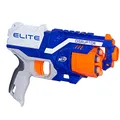 NERF Disruptor Elite Blaster - 6-Dart Rotating Drum, Slam Fire, Includes 6 Official Elite Darts - for Kids, Teens, Adults (Amazon Exclusive),Multicolor,B9837