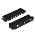 ELUTENG M.2 2280 Heatsink for PS5/PC Double-Sided Heat Sink Alloy Aluminum NGFF NVME Cooling Sink with 4 Thermal Conductivity Silicone Pads M.2 SSD Cooler Set for 2280 M.2 SSD