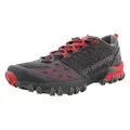 La Sportiva Women's Bushido II Trail Running Shoes, Carbon/Hibiscus, 37.5