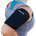 Phone Armband Sleeve: Running Sports Arm Band Strap Holder Pouch Case for Women Men Exercise Workout, Fits All Cell Phones iPhone 8 X 11 12 Plus Android Samsung Galaxy S8 S9 S10 S20 Note, Black Medium