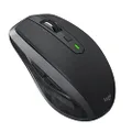 Logitech MX Anywhere 2S Wireless Mouse – Use On Any Surface, Hyper-Fast Scrolling, Rechargeable, Control Up to 3 Apple Mac and Windows Computers and Laptops (Bluetooth or USB), Graphite,910-006285