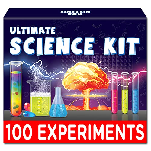Einstein Box Science Experiment Kit For Kids Aged 6-8-12-14 |Gift for 6-7 Year Old Boys & Girls| Chemistry Kit Set For 6-14 Year Olds