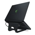 Razer Laptop Stand Chroma: 3-Port USB 3.0 Hub - Ergonomic Design - Anodized Aluminum Construction - Customizable Chroma RGB Lighting - Matte Black