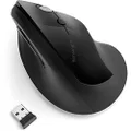 Kensington Pro Fit Ergo Vertical Wireless Mouse- Black (K75501WW), 2.8"x3"x4.4"