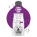 TropiClean PerfectFur Curly & Wavy Coat Shampoo for Dogs, 16oz - Made in USA - Naturally Derived - Curly & Wavy Coat Formula - Detangling & Dematting on Thick Fur & Wiry Breeds Like Poodles & Bichons