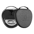 Ultra-Slim Hard Case for Apple AirPods Max with Sleep Mode, WIWU Travel Carrying Case for Apple Headphones, Airpod Max Cover Accessories, Portable Storage Bag (Gray)