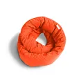 Huzi Infinity Pillow - Home Travel Soft Neck Scarf Support Sleep, Sunset Orange, 12 x 18