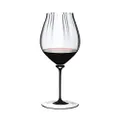 Riedel 4884/67 D Fatto A Mano Performance Pinot Noir Wine Glass, 29 oz, Clear, Black Stem