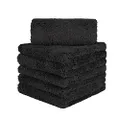 CARCAREZ Premium Microfiber Towels, Car Drying Wash Detailing Buffing Waxing Polishing Towel with Plush Edgeless Microfiber Cloth (Black)