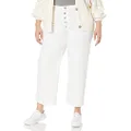 DL1961 Women's Hepburn Button Fly Wide Leg HIGH Rise Vintage Jean, Tallic, 25