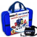 Car Emergency Kit First Aid Kit – Premium, Heavy Duty Car Roadside Emergency Kit – Jumper Cables, Portable Air Compressor, Tow Strap, Tire Pressure Gauge, Headlamp – Car Accessories for Women and Men