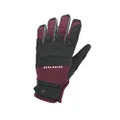 SEALSKINZ Unisex Waterproof All Weather Mtb Glove, Black/Red, XX-Large
