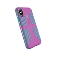 Speck Products CandyShell Grip Cell Phone Case for iPhone XS/iPhone X - Beaming Orchid/Mykonos Blue