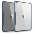 TineeOwl iPad 10.2 Ultra Slim Clear Case,iPad 7th Generation, Flexible TPU, Absorbs Shock, Lightweight, Thin (Navy Blue)
