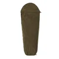 Snugpak Fleece Sleeping Bag Liner with Full Length Side Zipper, Polyester Fleece, Warm Thermal Insulation, Olive