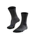 FALKE Mens TK2 Cool Summer Hiking Socks, Moisture Wicking Quick-dry, Thin Lightweight Sock, Grey (Asphalt Melange 3180), US 12.5-13.5 (EU 46-48 Ι UK 11-12.5), 1 Pair