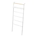 YAMAZAKI home Tower Leaning Ladder With Shelf White