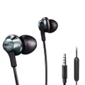 PHILIPS Pro Wired Earbud & In-Ear Headphones with Microphone, Ear Phones, In-Ear Headphones with Mic, Wired Earbuds, Powerful Bass, Lightweight, Hi-Res Audio, 3.5mm Jack for Phones and Laptops Comfort