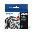 Epson T212XL120 Expression Home XP-4100 4105 WorkForce WF-2830 2850 212XL Ink Cartridge (Black) in Retail Packaging