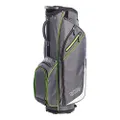 Izzo Golf Izzo Ultra-Lite Cart Golf Bag With Single Strap & Exclusive Features, Gray/Lime, 35’’ x 14’’ x 11’’