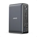 Anker 575 USB-C Docking Station (13-in-1), 85W Charging for Laptop, 18W Charging for Phone, Triple Display, 4K HDMI, 10 Gbps USB-C and 5 Gbps USB-A Data, Ethernet, Audio, SD 3.0