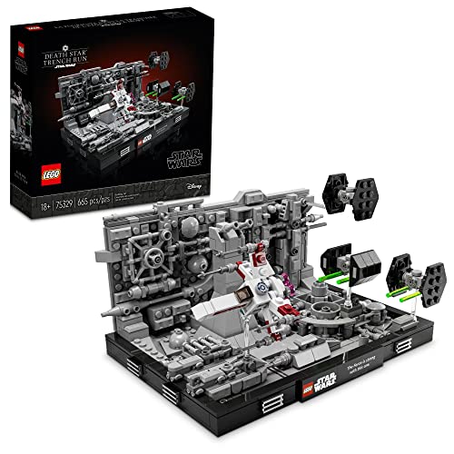 LEGO Star Wars Death Star Trench Run Diorama 75329 Building Kit for Adults; Brick-Built Collectible for Display (665 Pieces)