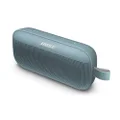 BOSE SoundLink Flex Bluetooth speaker, Waterproof, Stereo-Pairing, Ultra-Portable, Built-In Microphone with 12 hours battery life - Stone Blue