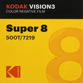 Kodak Super 8 Color Negative VISION3 500T 7219/50' Cartridge