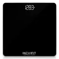 INEVIFIT Bathroom Scale, Highly Accurate Digital Bathroom Body Scale, Measures Weight for Multiple Users. Includes a 5-Year Warranty (Black)