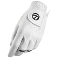 TaylorMade Stratus Tech Cadet Glove (White, Large), White(Large, Worn on Left Hand)