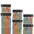 EDGELEC 120pcs 10cm Breadboard Jumper Wires Male to Male Multicolored Dupont Wire 3.9 inch 1pin-1pin 2.54mm Connector for DIY Arduino Raspberry PI 10 15 20 30 40 50 100cm Optional Ribbon Cables