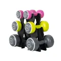 Body Sculpture BW108T Smart Dumbbell Tower | Grey/Pink/Green, 1.5kg, 3kg and 5kg Sets Included
