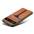 Kowauri Pixel 6A Wallet Case - Slim PU Leather Card Slot Protector - 2022, Brown