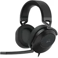 CORSAIR HS65 Surround Gaming Headset (Leatherette Memory Foam Ear Pads, Dolby Audio 7.1 Surround Sound on PC and Mac, SonarWorks SoundID Technology, Multi-Platform Compatibility) Carbon, One Size