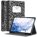 Supveco Case for Samsung Galaxy Tab S8 Plus/S7 Plus 12.4 Inch with S Pen Holder, Ultra Slim Protective case Smart Cover with Auto Sleep/Wake for Galaxy Tab S8+ 2022 /Tab S7+ 2021 Tablet , Book